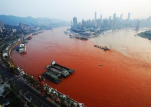 Yangtze River Turned Red