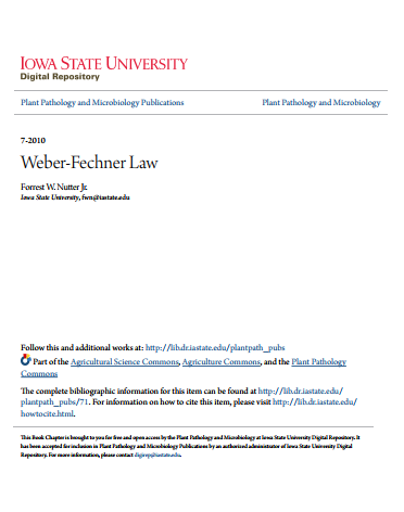 Weber Fechner Law